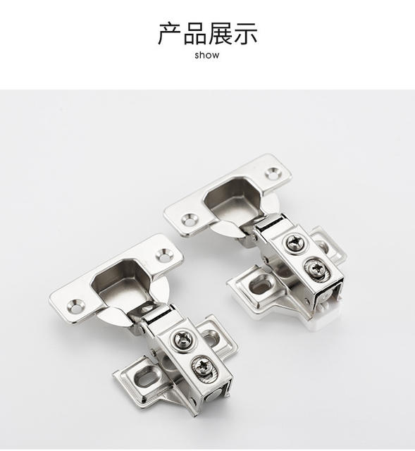 Manufacturer Wholesale Hinge Hardware for Doors and Windows, Short Arm Two-Stage Force Fixed Silent Cabinet Door Hydraulic Hinge detail 9