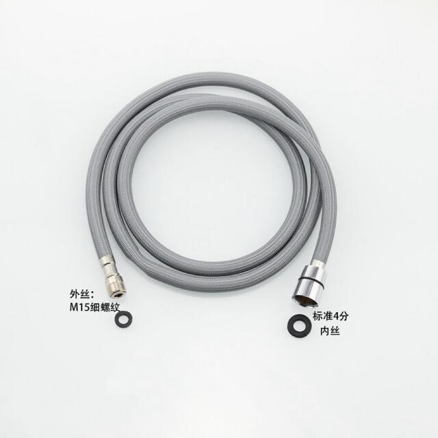 Manufacturer Supplies Stainless Steel Shower Hose, Nylon Wire Pull-Out Hose for Hair Salons, Faucet Extension Hose for Washbasins detail 12