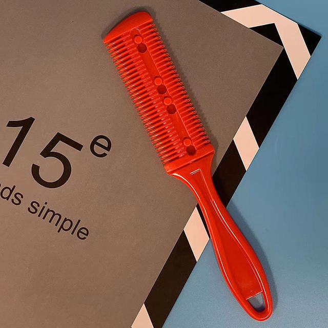 Double-sided blade hair cutting comb wholesale hair thinning hair curler Barber knife beauty hairdressing repair bangs detail 5