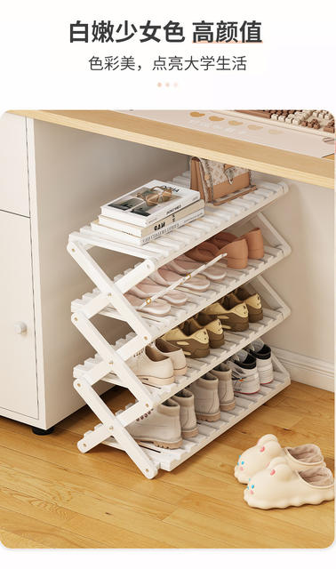 Foldable Shoe Rack for Entryway, Home Shoe Storage, Multi-Layer Storage Rack for Living Room, Plant Stand, Storage Shelf detail 5