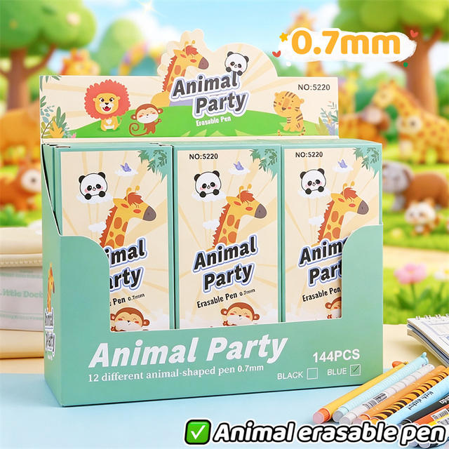 Erasable Pens, High-Quality Creative Stationery, Animal-Themed Erasable Gel Pens, Thermosensitive Erasable Pens, Gel Pens Specifically for Elementary School Students detail 6