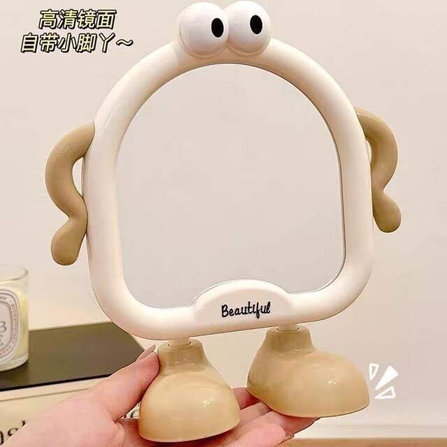 Mirror Makeup Mirror Desktop Small Mirror Home Bedroom Cute Student Dormitory Portable High-Definition Beauty Mirror detail 10