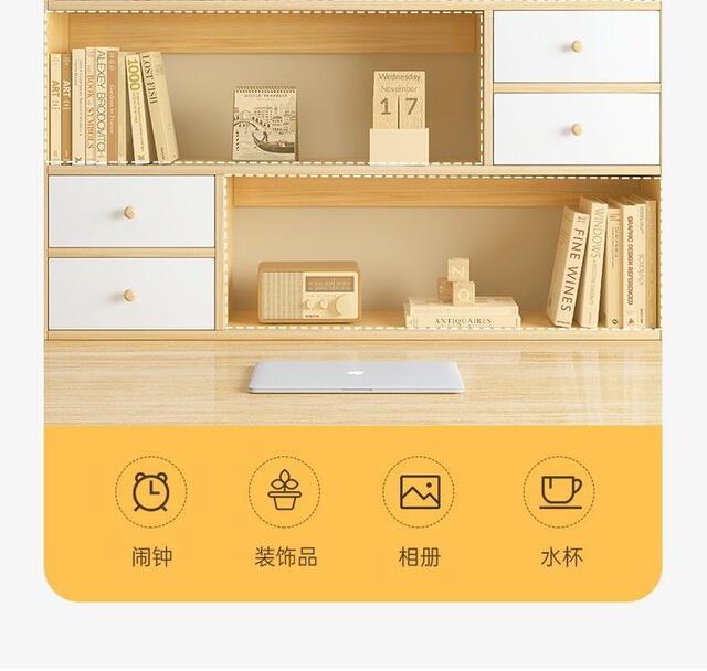Desktop Shelf New Model Dormitory Small Storage Rack Living Room Multi-Layer Storage Bookshelf Household Simple Storage Rack Bookshelf detail 12