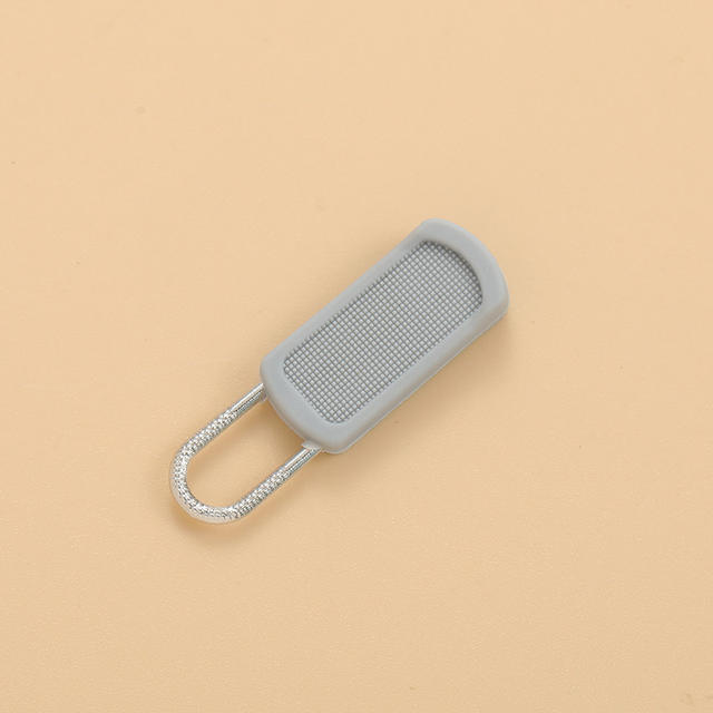 New zipper blade tool-free detachable zipper head schoolbag coat clothes shoe box simple wind rubber rubber rubber pull detail 12