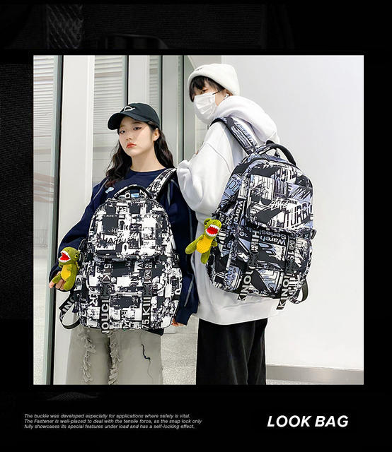 Backpack Men's Large Capacity Waterproof Computer Backpack Outdoor Camouflage Sports Leisure Travel Bag College Student Schoolbag detail 1