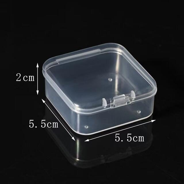 Rectangular Transparent Plastic Box Bean Storage Box Pp Flip Box Hardware Plastic Parts Packaging Empty Box Small Box detail 4