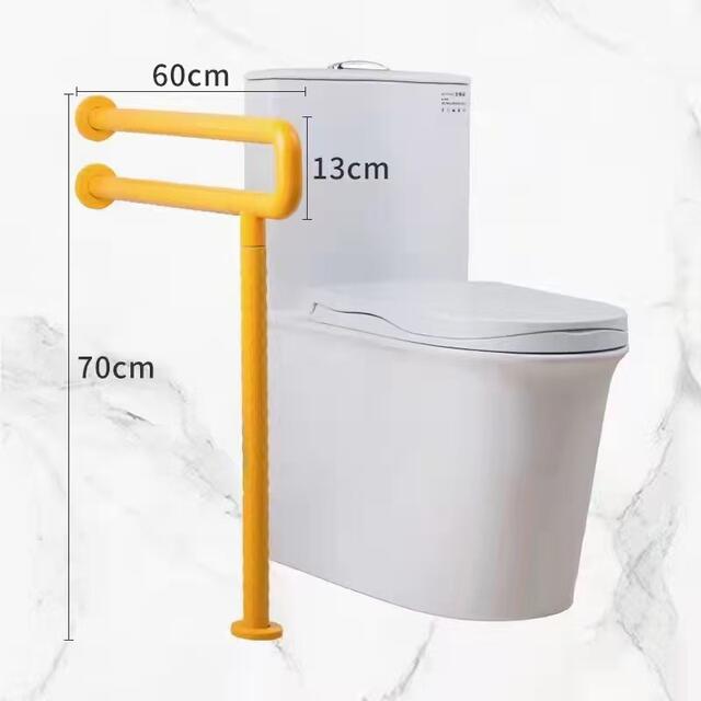 Barrier-Free U-Shaped Stainless Steel Handrails Bathroom Suitable for Aging Toilet Handrails Floor-Standing Non-Slip Handles for Pregnant Women and Disabled People detail 4