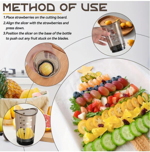 Stainless Steel Fruit Slicing Machine Vegetable Chopper Quick Fruit and Vegetable Salad Egg Slicer Kitchen Tool detail 5