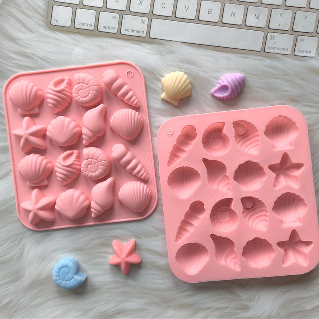 9 different flower-shaped food grade silicone mold chocolate candy jelly jelly mold DIY handmade soap mold detail 12