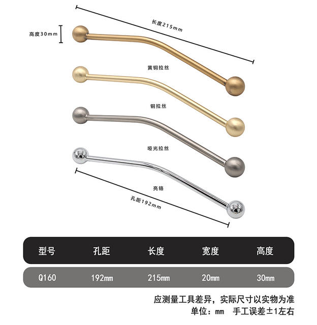 French-Style Zinc Alloy Light Luxury Wardrobe Door Handle Drawer Cabinet Wardrobe Furniture Drawer Modern Minimalist Cabinet Door Handle detail 11