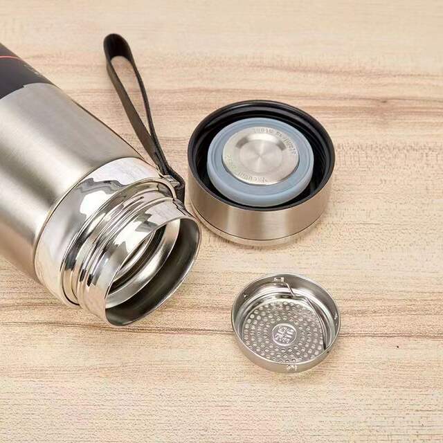 High-Looking Thermos Cup, Large Capacity 316 Stainless Steel Water Cup, Tea and Water Separation, Portable Rope Cup Wholesale detail 10