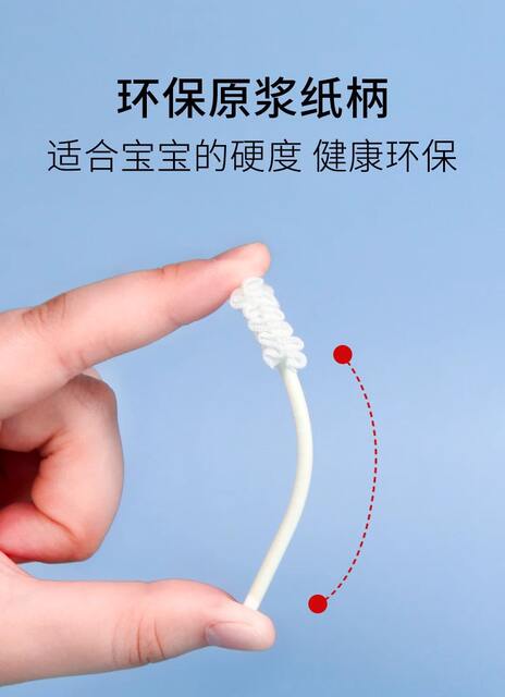 Newborn Baby Oral Cleaning Cotton Swab Tongue Cleaning Brush Cleaning Cotton Gauze Confinement Toothbrush Baby Deciduous Tooth Care detail 9
