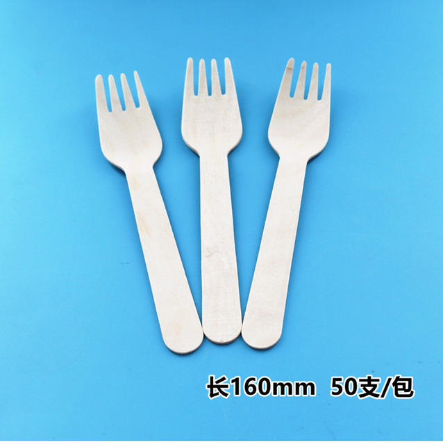 Disposable spoon disposable wooden fork wooden spoon wooden knife 50 wooden spoon coffee stick dessert spoon detail 3
