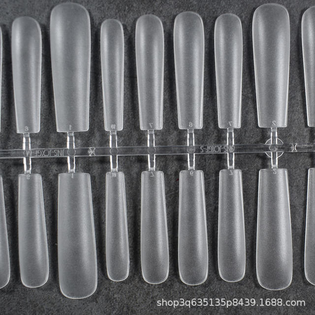 Sub-size ultra-long square water pipe ultra-thin grinding-free hand-worn nail art cross-border Europe and the United States 40 fine dog nail wholesale detail 7