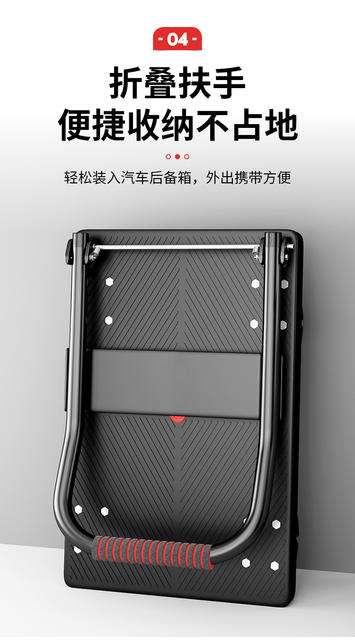 Quiet four-wheel flatbed truck folding trolley carrying trolley grocery shopping small trailer trolley moving trolley detail 7
