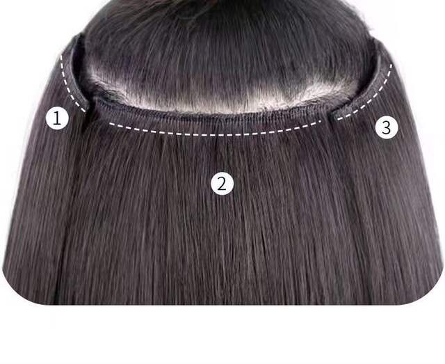 Wig Piece for Women with Long Curly Hair Three-Piece Long Hair Seamless Invisible Hair Extension Piece to Increase Hair Volume Large Wavy Curly Hair Extension Piece detail 6