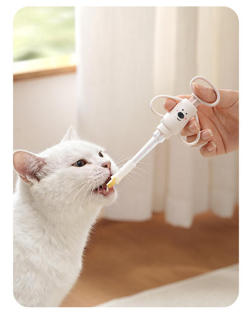Pet Medicine Feeder, Cute Cartoon Soft Silicone Cat and Dog Feeding Aid for Solid and Liquid Foods, Pet Supplies detail 12