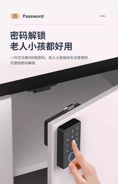 Fingerprint Cabinet Door Lock, Shoe Cabinet Lock, Exterior Cabinet File Cabinet Password Lock, Office Desk Smart Drawer Lock, Electronic Lock detail 6