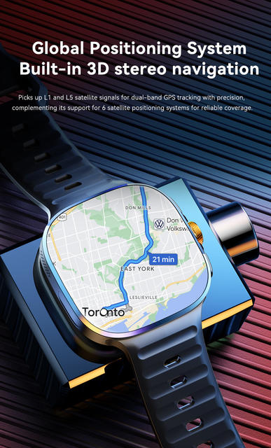 Cross-Border Wide-Screen Card-Insertable M99 Smart Watch 5g Global Communication 2.4inch Waterproof Rotating Camera Google Phone Watch detail 11