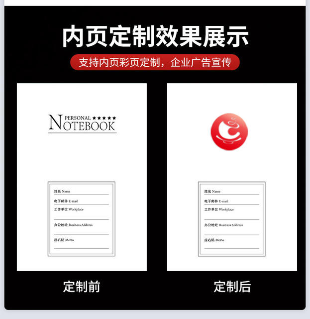 Business A5 Sheepskin Notebook Custom Gift Box Set Office Notepad Souvenir Gift Diary Notebook Customization detail 6