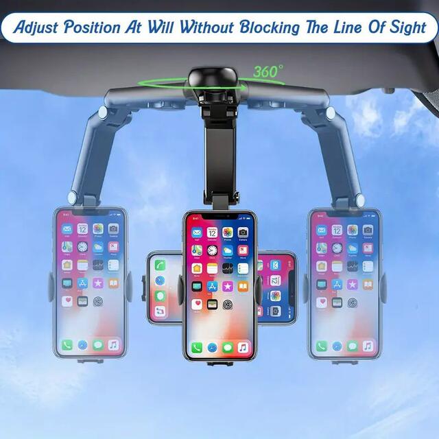 Car Mobile Phone Holder Sun Visor Navigation Car Support Frame Universal Direct-View Car Multi-Function Mobile Phone Holder detail 11