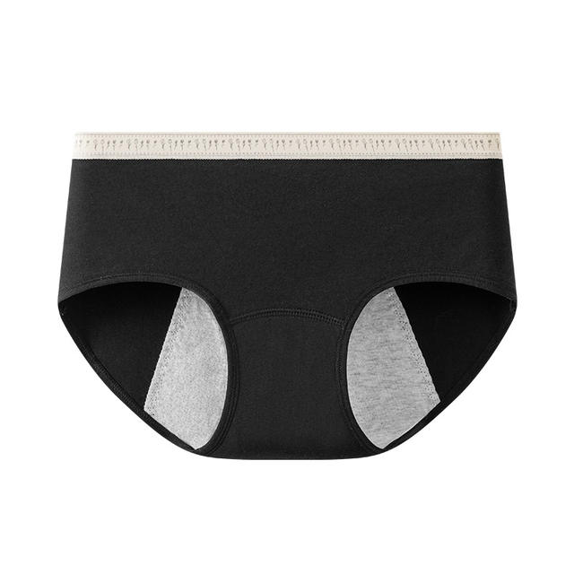 10A Antibacterial Crotch Pure Cotton Women's Menstrual Underwear Pure Cotton Anti-Side Leakage Menstrual Pants Menstrual Period Leak-Proof Underwear for Women
