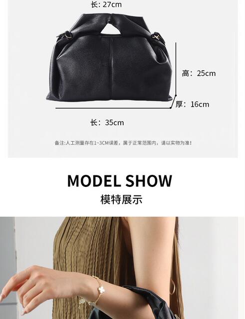 Cross-Border Polen Cloud Bag with Lychee Pattern Dumpling-Shaped Women's Fashion Handbag and Crossbody Bag detail 12