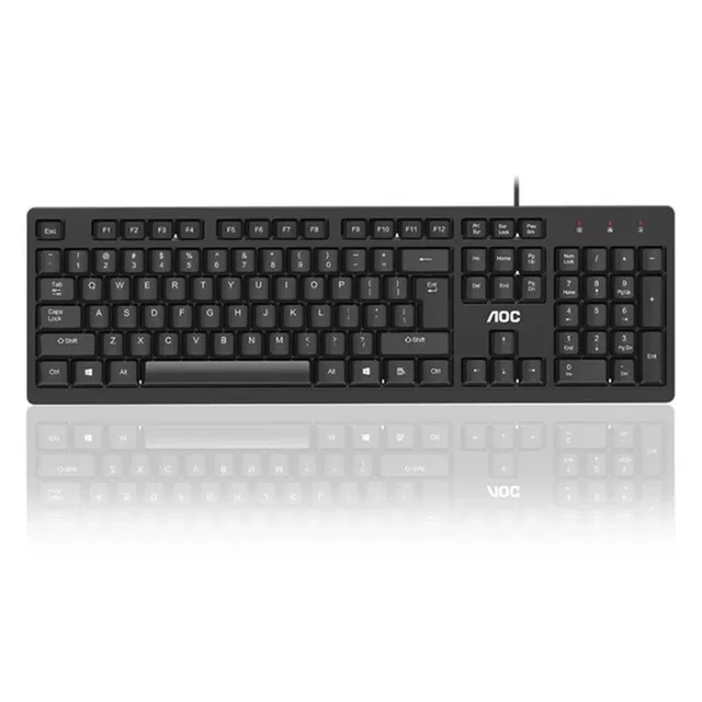 AOC KB161 Wired Single Keyboard USB Laptop Desktop Computer Business Office Portable Keyboard Factory detail 8