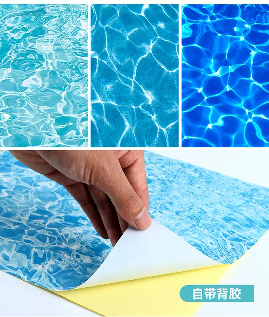 Crab Kingdom Architectural Model Handmade DIY Materials Outdoor Micro-Landscape DIY Handmade Water Texture Paper Stickers Imitation Water detail 7