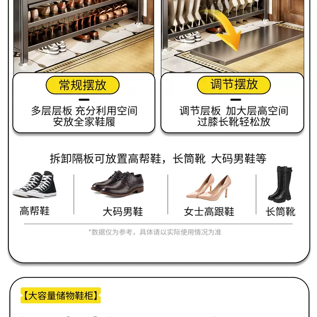 Steel Household Shoe Cabinet with Drawers for Entryway, Hallway, Outdoor Storage, Indoor Entryway Shoe Cabinet, Storage Cabinet, Storage Rack detail 11