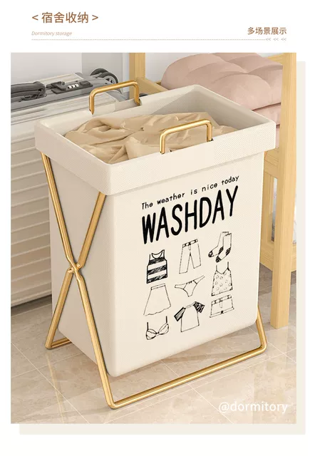 Dirty Clothes Basket Dirty Clothes Storage Basket Household Dirty Clothes Basket Foldable Dirty Clothes Basket Laundry Basket High Color Value Mouth Basket detail 12