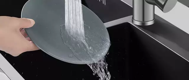 Pull-Out Faucet for Kitchen Sink, Splash-Proof Sink for Home Use, Hot and Cold Dual-Use Faucet for Dishwashing detail 11