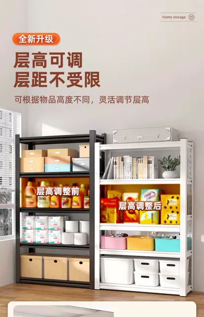 Household Shelves, Multi-Layer Floor-Standing Storage Racks for Supermarkets, Warehouses, Balconies, Storage Rooms, and Storage Units detail 11