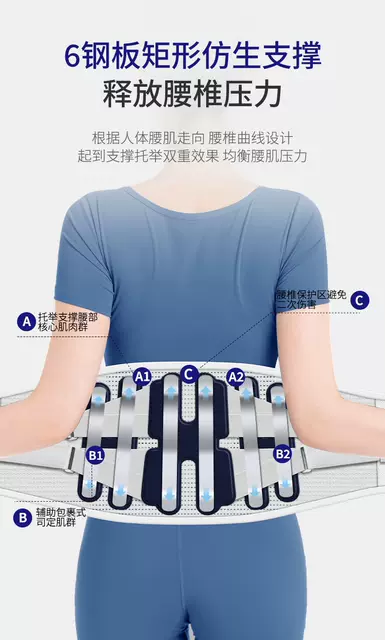 Medical Breathable Waist Support Belt for Sports, Fitness, and Yoga, Specifically Designed for Men and Women, with Steel Plate Support for Lumbar Pain Relief detail 7
