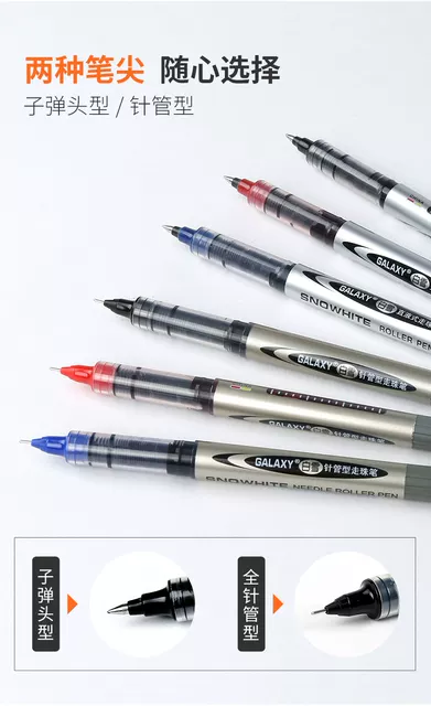 Original White Snow Straight Liquid Pcr155 Ball Pen Water Pen Gel Pen Exam Pen 0.5mm Bullet Signature Pen detail 6