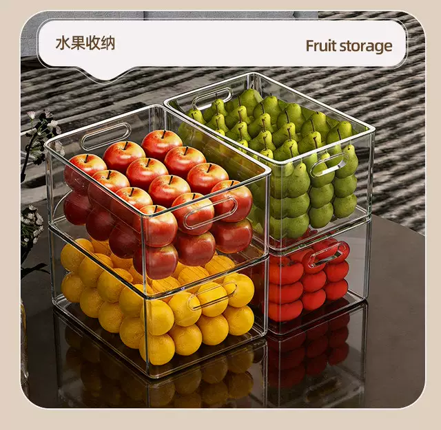 Transparent Large-Capacity Storage Box Acrylic Multi-Functional Thickened Desktop Storage Basket Rectangular Storage Box detail 10
