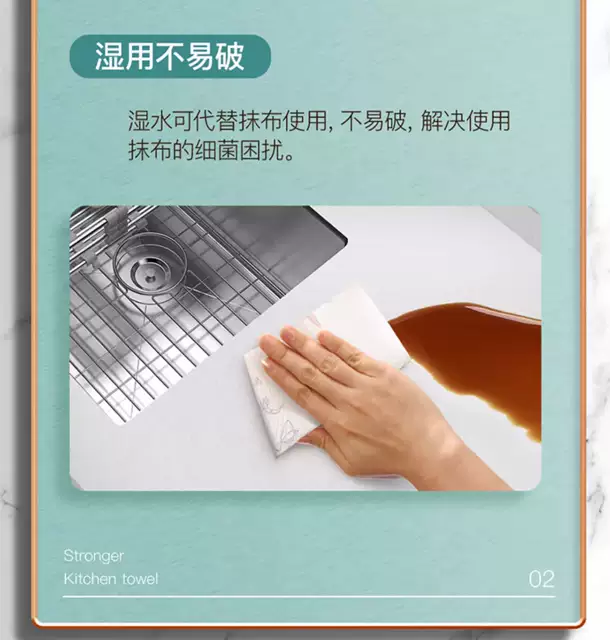 Heart-To-Heart Kitchen Paper Towels, Oil-Absorbing and Water-Locking, Household Bulk Pack, Economical Pack, Oil-Wiping Paper, Hand-Wiping Paper, Wholesale detail 11
