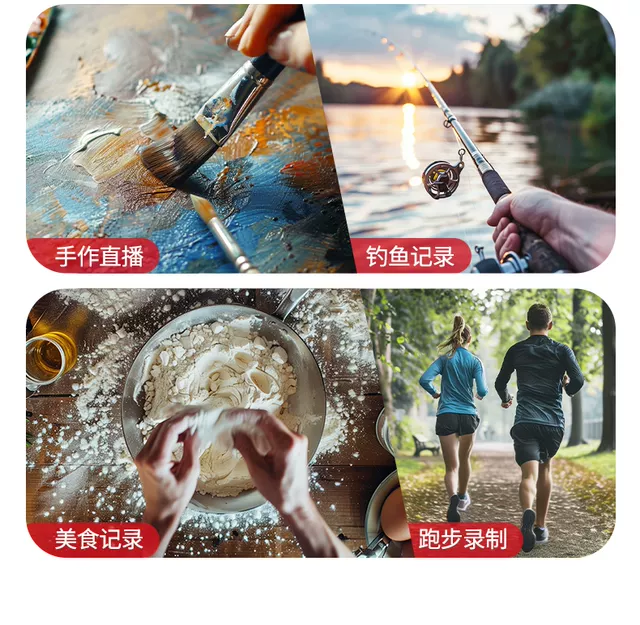 Chest mobile phone fixed bracket first-person perspective shooting equipment outdoor fishing video live riding chest strap detail 4
