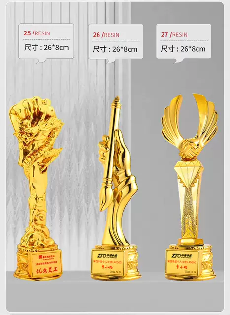 Integrated Resin Trophy Manufacturer Children's Trophy Dance Competition Award Small Host Speech Champion Trophy Commemorative detail 12
