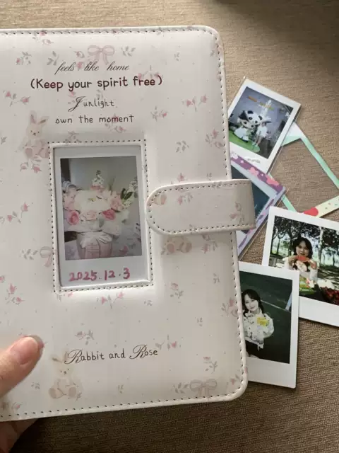 Polaroid Photo Album Storage Book, Large-Capacity Insert-Type Photo Album, A5 Loose-Leaf DIY Gift for Couples and Friends on Their Birthdays detail 2