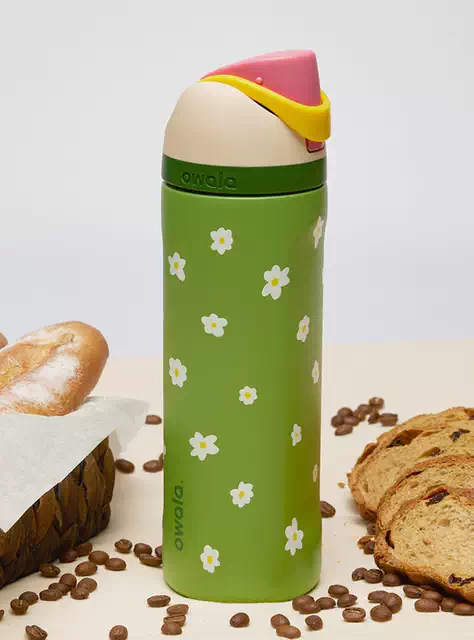 Owala Thermos Cup Freesip Water Cup Stainless Steel Thermos Cup with Straw Sports Cup Pop-Up Lid Cup Portable Cup detail 8