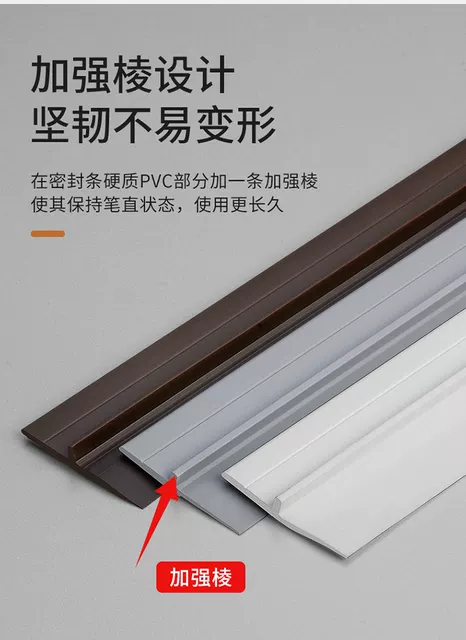 Door Slit Door Bottom Sealing Strip Self-adhesive Sound Insulation Security Door Gap Baffle Glass Door Rubber Strip Window Windbreak Artifact detail 9