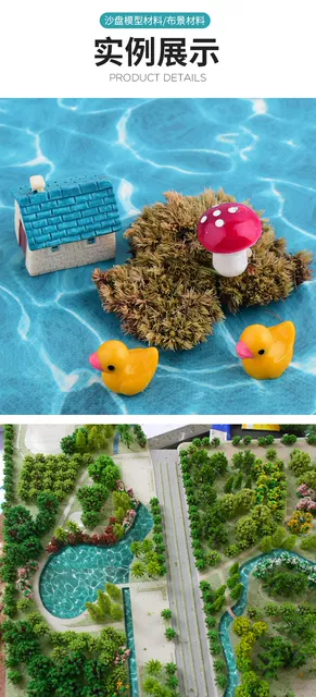 Crab Kingdom Architectural Model Handmade DIY Materials Outdoor Micro-Landscape DIY Handmade Water Texture Paper Stickers Imitation Water detail 9