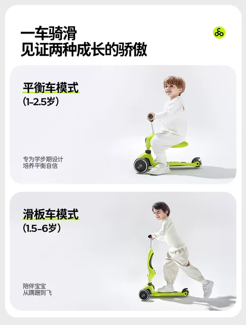 Cool Ride V2V3V6 Children's Scooter All-In-One Walker Baby First Birthday Gift Stroller【Wholesale】 detail 2