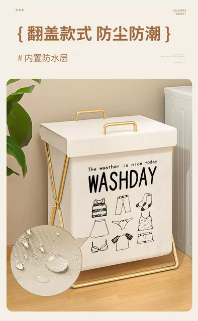 Dirty Clothes Basket Dirty Clothes Storage Basket Household Dirty Clothes Basket Foldable Dirty Clothes Basket Laundry Basket High Color Value Mouth Basket detail 8
