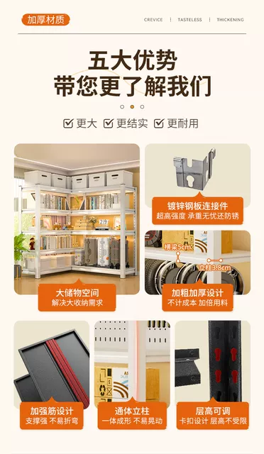 Corner L-Shaped Shelf Storage Rack for Home Use, Multi-Layer Storage Rack, Steel Balcony Right-Angle Sundries Rack, Iron Shelf detail 6