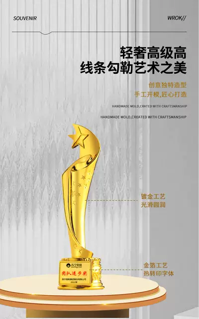 Integrated Resin Trophy Manufacturer Children's Trophy Dance Competition Award Small Host Speech Champion Trophy Commemorative detail 2