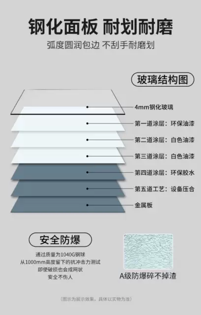 Magnetic Tempered Glass Whiteboard Writing Board with Wheels Children's Blackboard Home Teaching Office Glass Writing Board detail 5