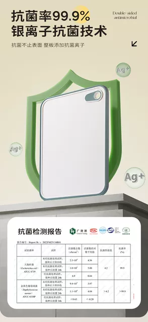 Food-Grade Wheat Straw Cutting Board, Antibacterial and Mold-Resistant Kitchen Board, Fruit Board, Children's Food Preparation Board detail 5