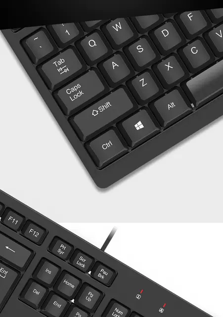 AOC KB161 Wired Single Keyboard USB Laptop Desktop Computer Business Office Portable Keyboard Factory detail 4